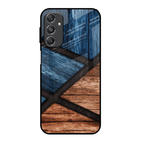 Wooden Tiles Samsung Galaxy M34 5G Glass Back Cover Online
