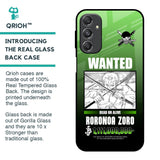 Zoro Wanted Glass Case for Samsung Galaxy M34 5G