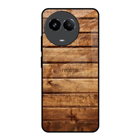 Wooden Planks Realme 11 5G Glass Back Cover Online