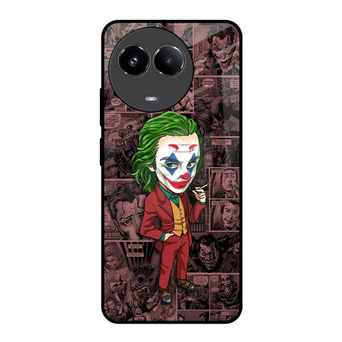 Joker Cartoon Realme 11x 5G Glass Back Cover Online