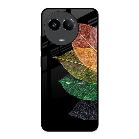 Colorful Leaves Realme 11x 5G Glass Back Cover Online