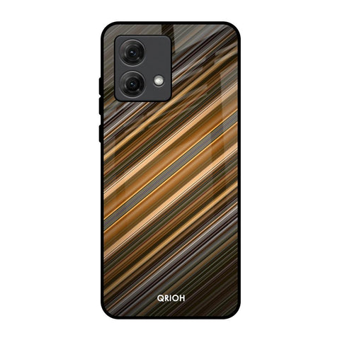 Diagonal Slash Pattern Motorola G84 5G Glass Back Cover Online