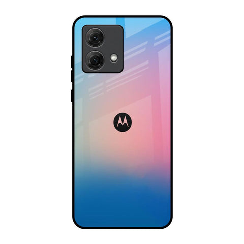 Blue & Pink Ombre Motorola G84 5G Glass Back Cover Online