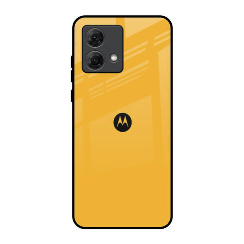 Fluorescent Yellow Motorola G84 5G Glass Back Cover Online