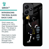 Luffy Line Art Glass Case for Poco M6 Pro 5G