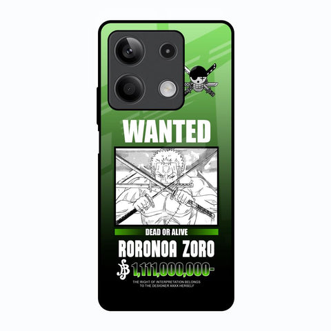 Zoro Wanted Redmi Note 13 5G Glass Back Cover Online