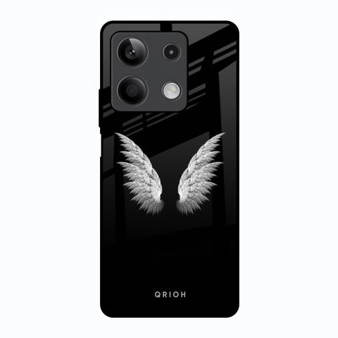 White Angel Wings Redmi Note 13 5G Glass Back Cover Online