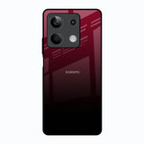 Wine Red Redmi Note 13 5G Glass Back Cover Online