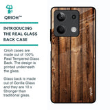 Timber Printed Glass Case for Redmi Note 13 5G