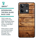 Wooden Planks Glass Case for Redmi Note 13 5G