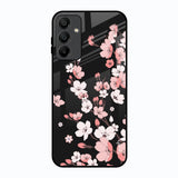 Black Cherry Blossom Samsung Galaxy A15 5G Glass Back Cover Online