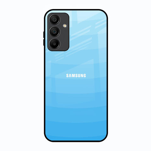 Wavy Blue Pattern Samsung Galaxy A15 5G Glass Back Cover Online