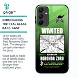 Zoro Wanted Glass Case for Samsung Galaxy A15 5G