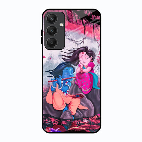 Radha Krishna Art Samsung Galaxy A25 5G Glass Back Cover Online