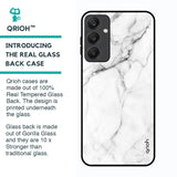 Modern White Marble Glass Case for Samsung Galaxy A25 5G