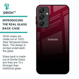 Wine Red Glass Case For Samsung Galaxy A25 5G