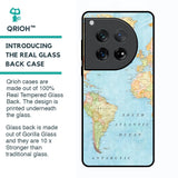 Travel Map Glass Case for Oneplus 12