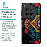 Retro Gorgeous Flower Glass Case for Oneplus 12