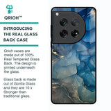 Blue Cool Marble Glass Case for Oneplus 12