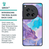 Alcohol ink Marble Glass Case for Oneplus 12