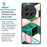 Seamless Green Marble Glass Case for Oneplus 12