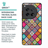 Multicolor Mandala Glass Case for Oneplus 12