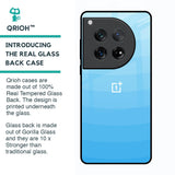 Wavy Blue Pattern Glass Case for Oneplus 12