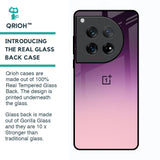 Purple Gradient Glass case for Oneplus 12