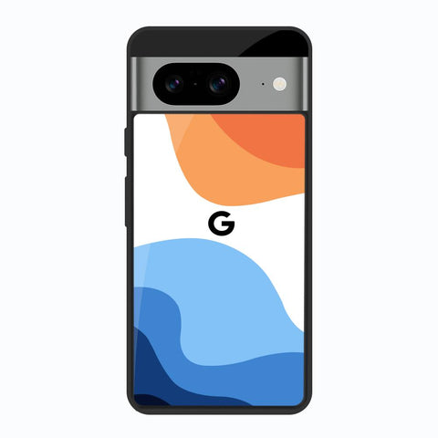 Wavy Color Pattern Google Pixel 8 Glass Back Cover Online