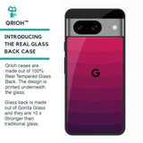 Wavy Pink Pattern Glass Case for Google Pixel 8