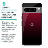 Wine Red Glass Case For Google Pixel 8 Pro