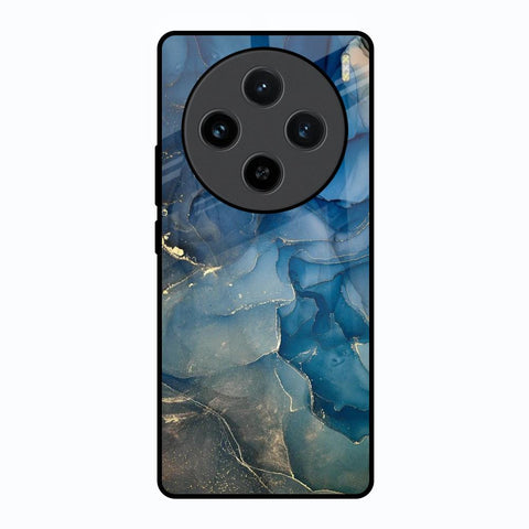 Blue Cool Marble Vivo X100 5G Glass Back Cover Online