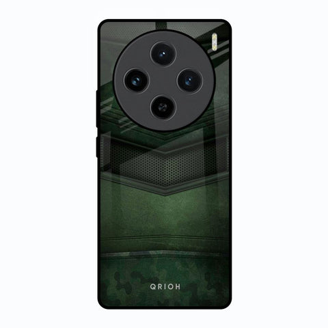 Green Leather Vivo X100 5G Glass Back Cover Online