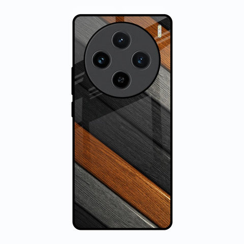 Tri Color Wood Vivo X100 5G Glass Back Cover Online
