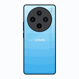 Wavy Blue Pattern Vivo X100 5G Glass Back Cover Online