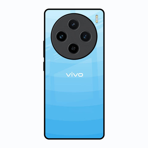 Wavy Blue Pattern Vivo X100 5G Glass Back Cover Online