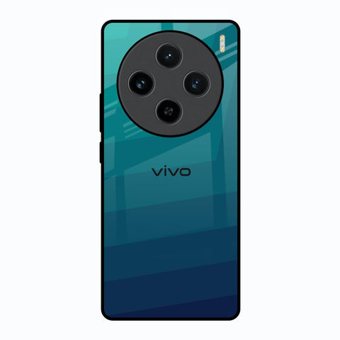 Green Triangle Pattern Vivo X100 5G Glass Back Cover Online
