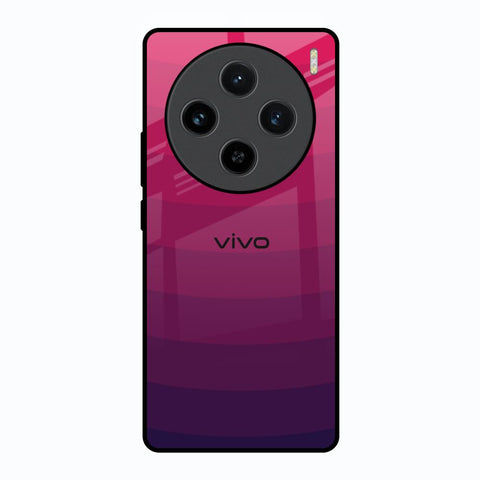 Wavy Pink Pattern Vivo X100 5G Glass Back Cover Online