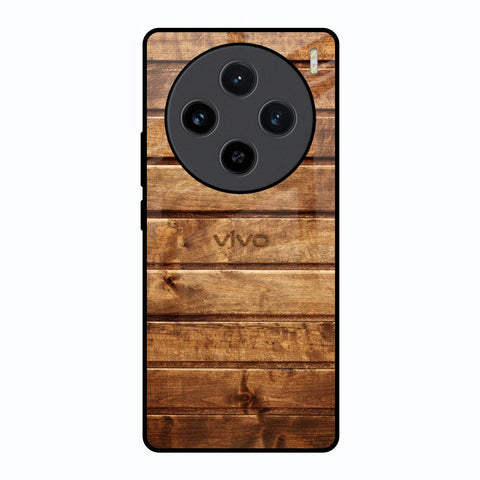 Wooden Planks Vivo X100 5G Glass Back Cover Online