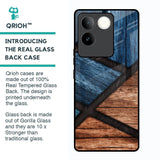 Wooden Tiles Glass Case for Vivo T2 Pro 5G