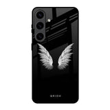 White Angel Wings Samsung Galaxy S24 5G Glass Back Cover Online