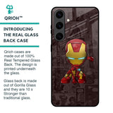 Angry Baby Super Hero Glass Case for Samsung Galaxy S24 Plus 5G