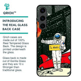 Astronaut on Mars Glass Case for Samsung Galaxy S24 Plus 5G