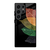 Colorful Leaves Samsung Galaxy S24 Ultra 5G Glass Back Cover Online