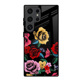 Floral Decorative Samsung Galaxy S24 Ultra 5G Glass Back Cover Online