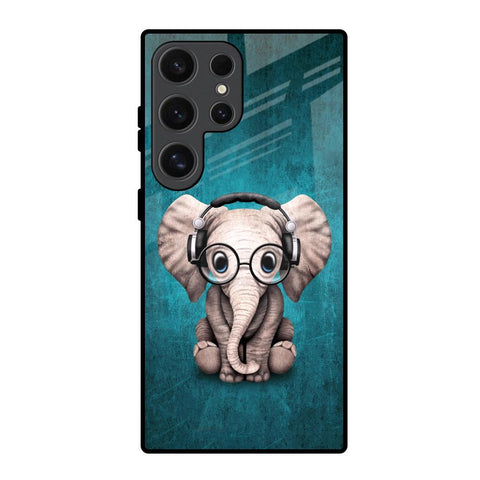 Adorable Baby Elephant Samsung Galaxy S24 Ultra 5G Glass Back Cover Online