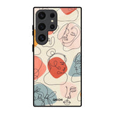 Abstract Faces Samsung Galaxy S24 Ultra 5G Glass Back Cover Online