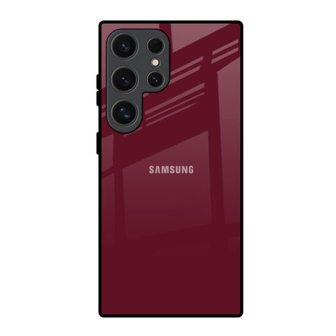 Classic Burgundy Samsung Galaxy S24 Ultra 5G Glass Back Cover Online