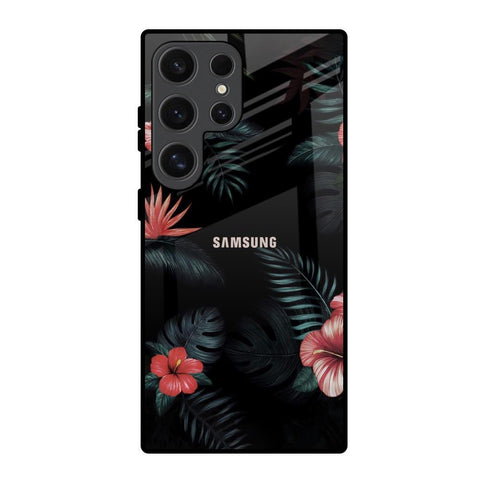 Tropical Art Flower Samsung Galaxy S24 Ultra 5G Glass Back Cover Online