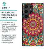 Elegant Mandala Glass Case for Samsung Galaxy S24 Ultra 5G